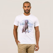 T-shirt Weimaraner Noel (Devant entier)