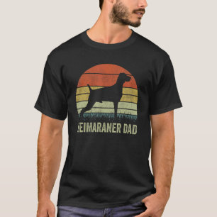 T-shirt Weimaraner Papa Pour Hommes Retro Weimaraner Chien