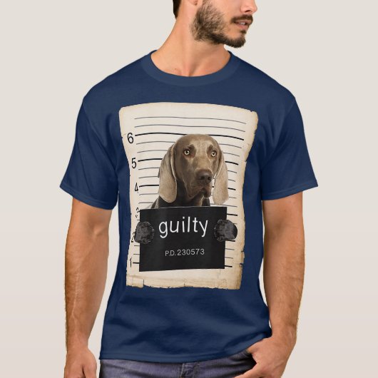 T-shirt Weimaraners Capture de tasse de chien (Devant)
