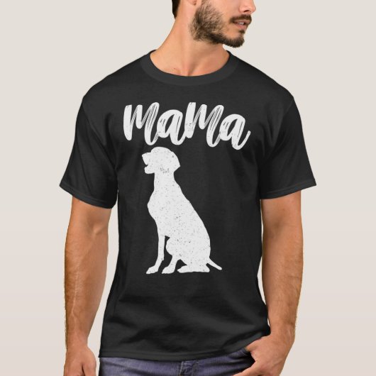 T-shirt Weimeraner Labrador Mama (Devant)