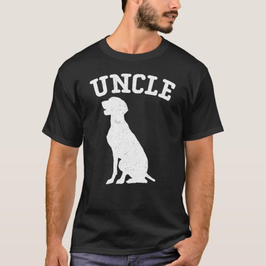 T-shirt Weimeraner - Labrador Uncle - Pour Oncle (Devant)
