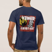 T-shirt weiner pour le président (Dos)
