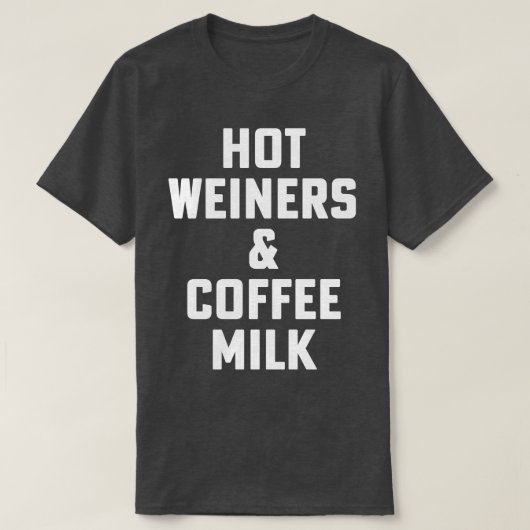 T-shirt Weiners Chauds Et Lait De Café Rhode Island Food 3 (Design devant)