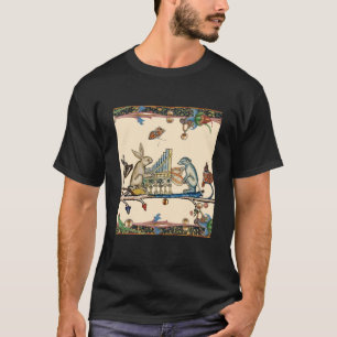 T-SHIRT WEIRD MÉDIÉVAL BESTIAIRE FAIRE DE LA MUSIQUE