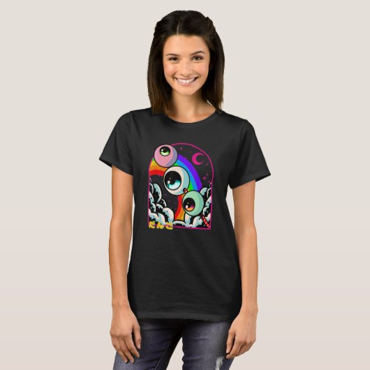 T-shirt Weirdcore Dango Eyeball Nourriture japonaise Otaku (Devant entier)