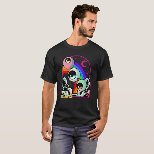 T-shirt Weirdcore Dango Eyeball Nourriture japonaise Otaku (Devant entier)