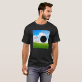 T-shirt Weirdcore esthétique Dreamcore Oddcore trou noir S (Devant entier)