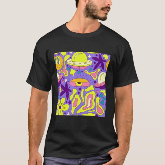 T-shirt Weirdcore Kidcore esthétique Trippy Eyes 90s (Devant)