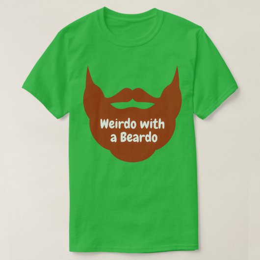 T-shirt Weirdo avec un Beardo Funny Beard Novelty Menx27s (Design devant)