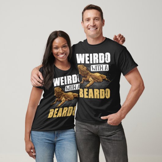T-shirt Weirdo Dragon Porté Avec Un Beardo Reptiles (Unisexe)