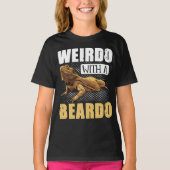 T-shirt Weirdo Dragon Porté Avec Un Beardo Reptiles (Devant)