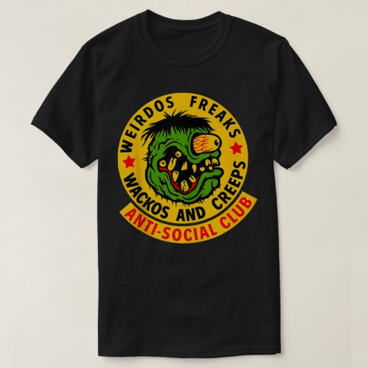 T-shirt Weirdos Wackos et Creeps (Design devant)