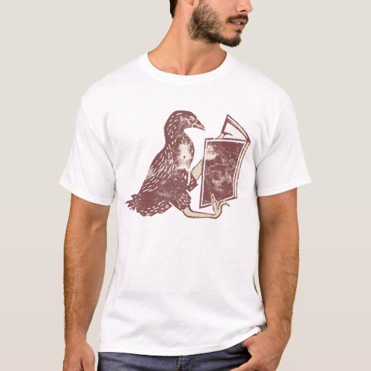 T-shirt Weka Bird Lire un livre (Devant)