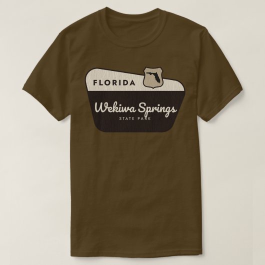 T-shirt Wekiwa Springs State Park Floride Affiche de bienv (Design devant)