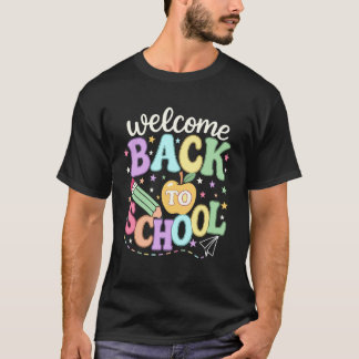 T-shirt Welcome Back to School First Day Art for Kids & Te
