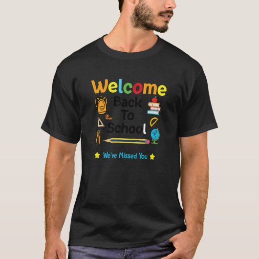 T-shirt Welcome Back To School First Day Of School Student (Devant)