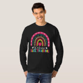 T-shirt Welcome Back To School Leopard Rainbow Teacher Stu (Devant entier)