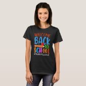T-shirt Welcome Back To School Pencil Apple Paraprofessi (Devant entier)