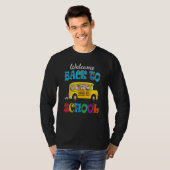 T-shirt Welcome Back To School School Bus Driver Mens Boy (Devant entier)