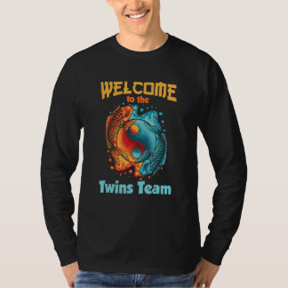 T-shirt Welcome to the Team Koi Fish Yin and Yang