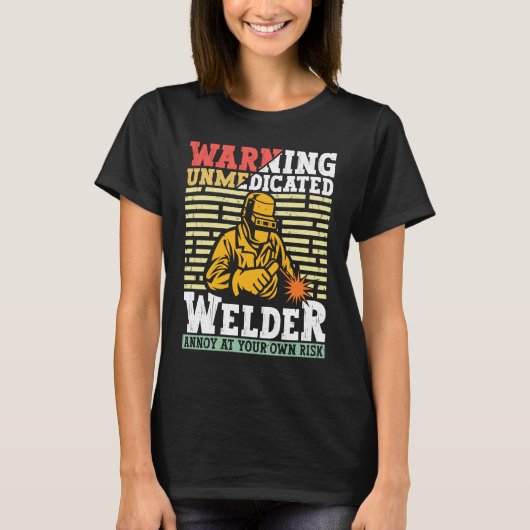 T-shirt Welder Apparel Welding Blacksmith Metal Worker for (Devant)