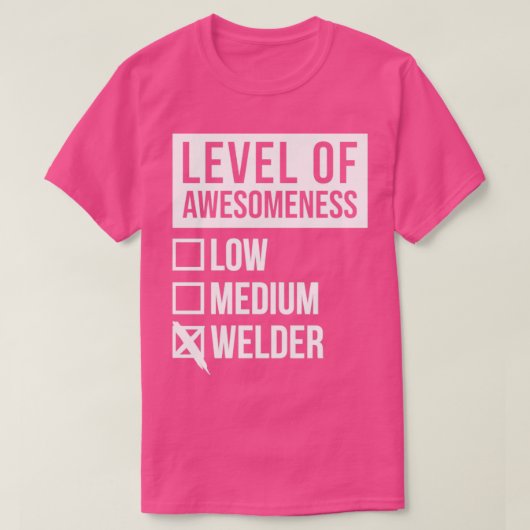 T-shirt WelderAmusant Niveau De Compréhension Soudure À Fa (Design devant)