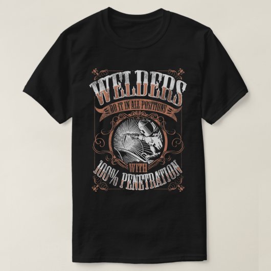 T-shirt WELDERS Complete Pénétration Funny Welder Welder (Design devant)