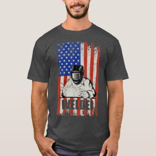 T-shirt Welding American Flag Welder1 