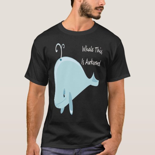 T-shirt Well This Is Awkward Whale This Is Awkward Tee (Devant)