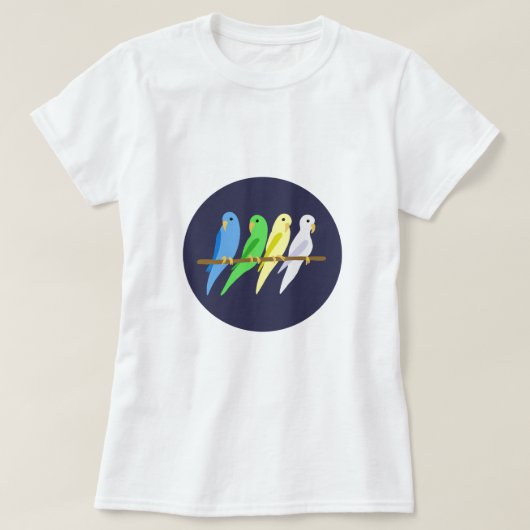 T-shirt Wellensittiche (Design devant)