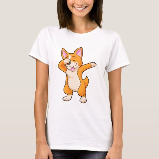T-shirt Welsh Corgi à Dance Dab Hip hop (Devant)