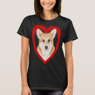 T-shirt Welsh Corgi Coeur de chien Pembroke Corgi gallois