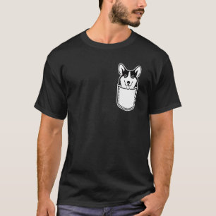 T-shirt Welsh Corgi Pembroke de poche