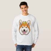 T-shirt Welsh corgi with Crown (Devant entier)