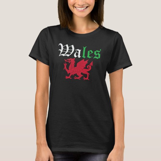 T-shirt Welsh Pride Wales Flag (Devant)