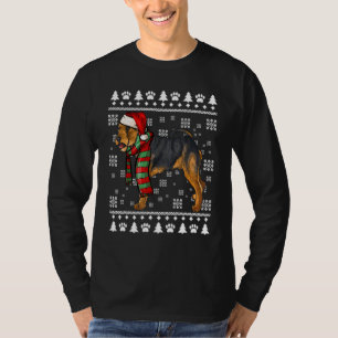 T-shirt Welsh Terrier Chien Santa Hat Noël laid
