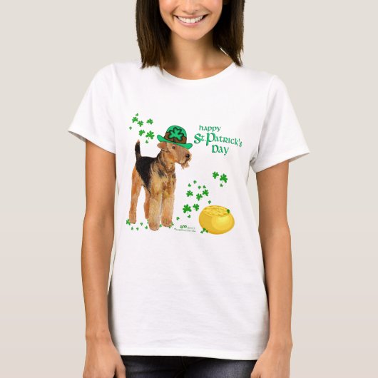 T-shirt Welsh Terrier Jour de la Saint Patrick (Devant)