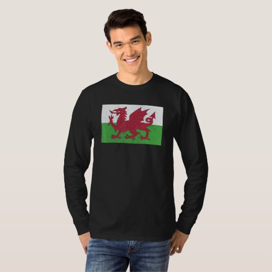 T-shirt Welsh Wales Flag Pride Welsh Flag (Devant entier)