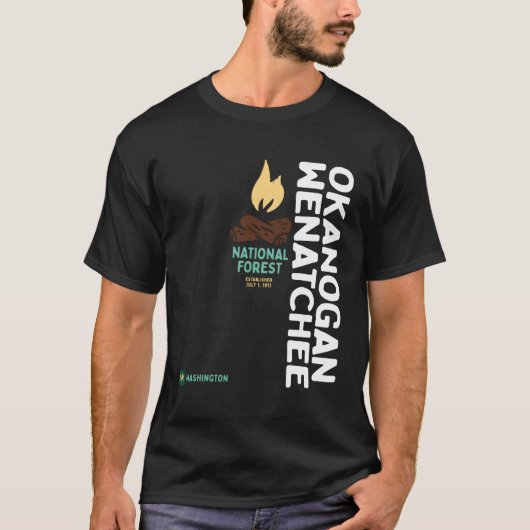 T-shirt Wenatchee National Forest Vertical Washin (Devant)