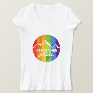 T-shirt Wenatchee Pride pour femmes V-Neck