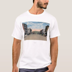 T-shirt Wenatchee, scène d'avenue de WashingtonWenatchee 
