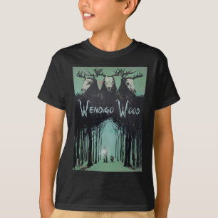 T-shirt Wendigo Fantôme De La Forêt Cryptid Wendigo Bois