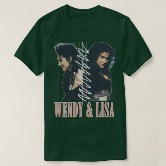 T-shirt Wendy Lisa Retro Fan Design (Design devant)