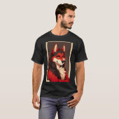 T-shirt Werewolf Furry Wolf Fox Girl Art (Devant entier)