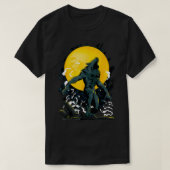 T-shirt Werewolf Howling À La Pleine lune Graphique (Design devant)