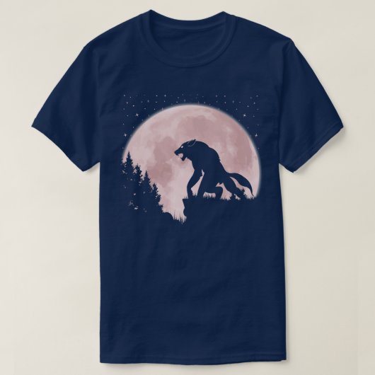 T-shirt Werewolf Moon (Design devant)
