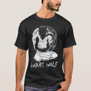 T-shirt Werewolf Pun Aware Wolf Yoga méditation