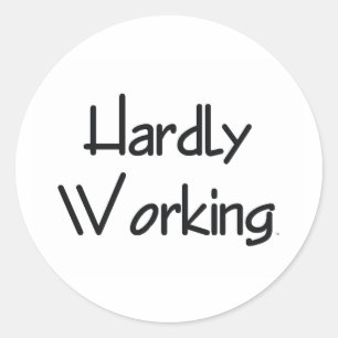 T-SHIRT werkt nauwelijks Ronde Sticker
