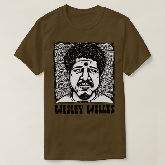 T-shirt Wesley Willis Retro Style Fan Art Design (Design devant)