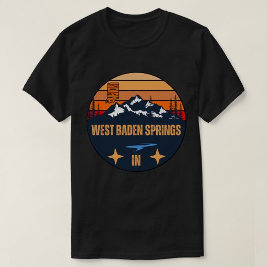 T-shirt West Baden Springs, Indiana (Design devant)